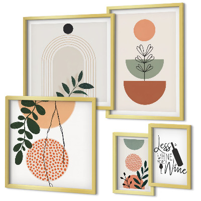 Decorațiune de perete set tablouri Decorațiuni elegante din plante