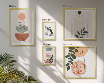 Decorațiune de perete set tablouri Decorațiuni elegante din plante