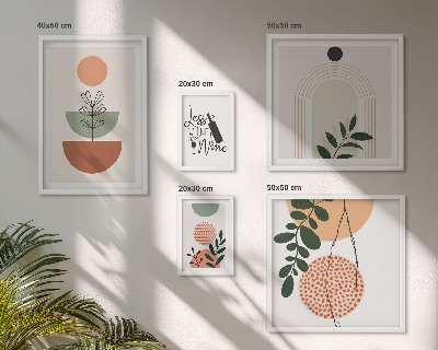 Decorațiune de perete set tablouri Decorațiuni elegante din plante