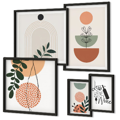 Decorațiune de perete set tablouri Decorațiuni elegante din plante