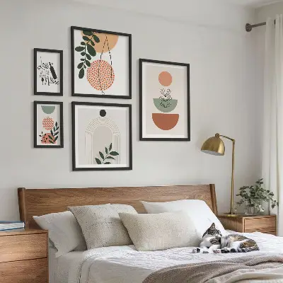 Set tablouri decorative cu plante decorațiuni elegante pentru perete
