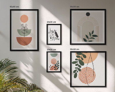 Decorațiune de perete set tablouri Decorațiuni elegante din plante