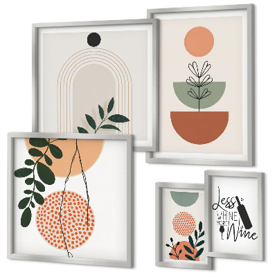 Decorațiune de perete set tablouri Decorațiuni elegante din plante