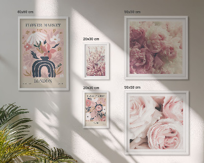 Decorațiune de perete set tablouri Decorațiuni florale boho