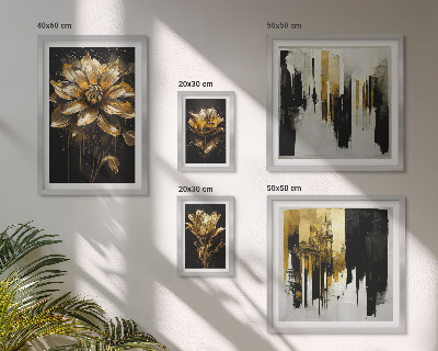 Polyptic înrămat Motive florale, eleganță, modernitate