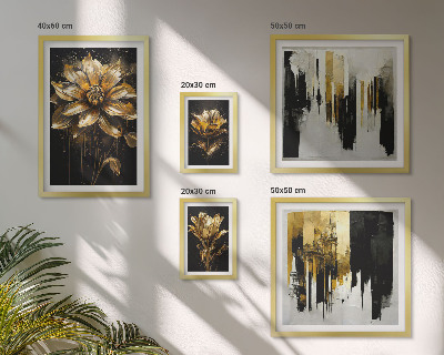 Polyptic înrămat Motive florale, eleganță, modernitate