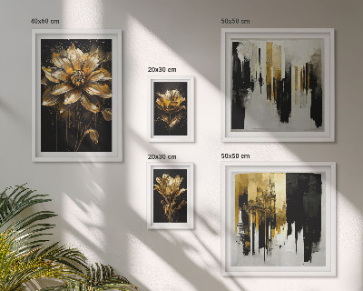Polyptic înrămat Motive florale, eleganță, modernitate