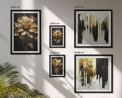 Polyptic înrămat Motive florale, eleganță, modernitate
