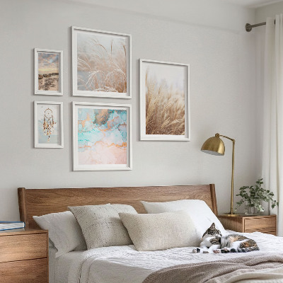 Decorațiune de perete set tablouri Peisaje etno boho naturale