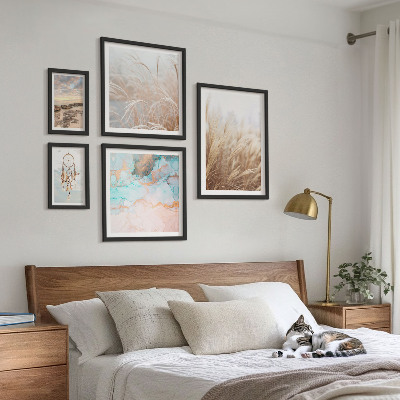 Decorațiune de perete set tablouri Peisaje etno boho naturale