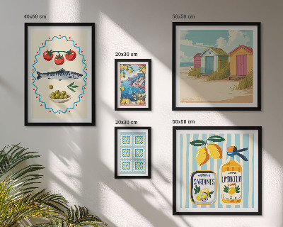 Polyptic înrămat Aromele bucătăriei mediteraneene