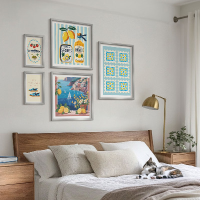 Decorațiune de perete set tablouri Stilul gustului bucătăriei italiene