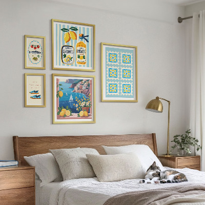 Decorațiune de perete set tablouri Stilul gustului bucătăriei italiene
