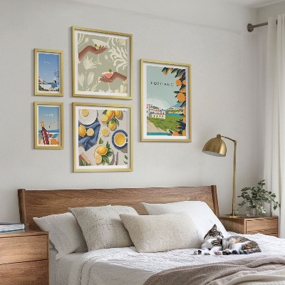 Decorațiune de perete set tablouri Vacanțe italiene în Amalfi și Capri