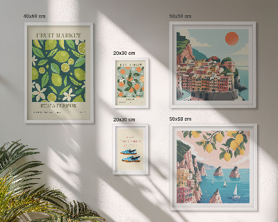 Polyptic înrămat Sărbătoarea fructelor tropicale