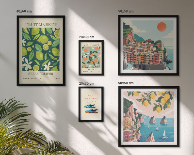 Polyptic înrămat Sărbătoarea fructelor tropicale
