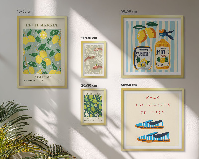 Polyptic înrămat Inspirații vintage fructate