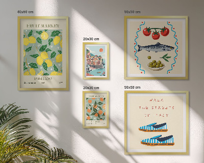 Decorațiune de perete set tablouri Colectarea fructelor din Italia