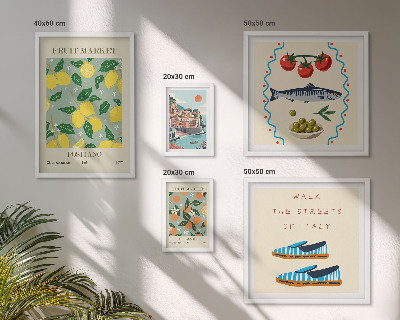 Decorațiune de perete set tablouri Colectarea fructelor din Italia