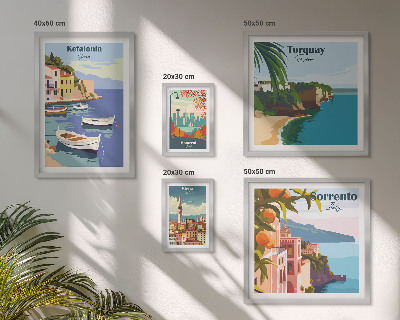 Polyptic înrămat Peisaje de coastă ale Europei