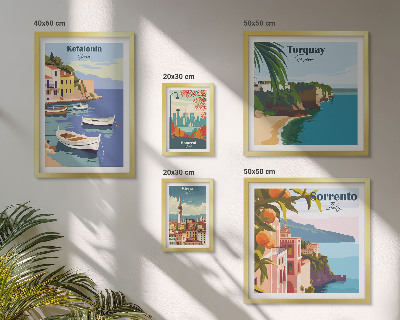 Polyptic înrămat Peisaje de coastă ale Europei