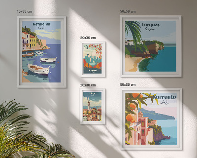 Polyptic înrămat Peisaje de coastă ale Europei