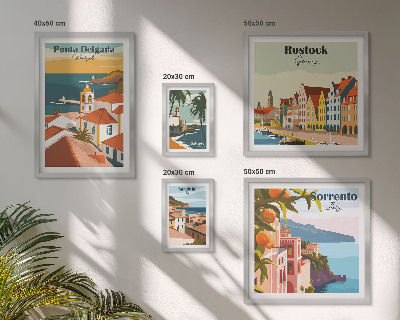 Polyptic înrămat Peisaje urbane europene