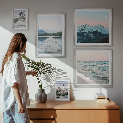 Decorațiune de perete set tablouri Decorațiuni cu peisaje naturale