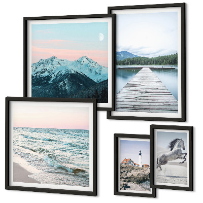 Decorațiune de perete set tablouri Decorațiuni cu peisaje naturale