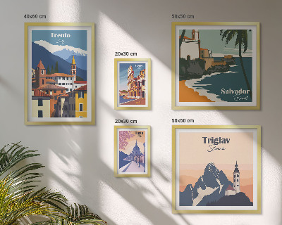 Polyptic înrămat Peisaje urbane europene