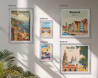 Polyptic înrămat Peisaje ale orașelor europene
