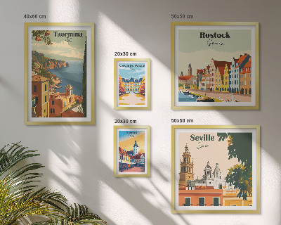 Polyptic înrămat Peisaje ale orașelor europene