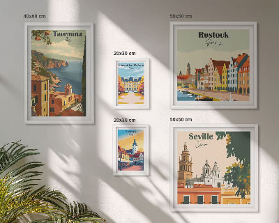 Polyptic înrămat Peisaje ale orașelor europene