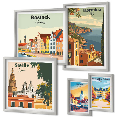 Polyptic înrămat Peisaje ale orașelor europene