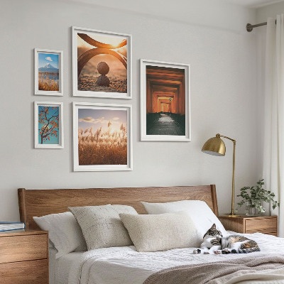 Decorațiune de perete set tablouri Peisajele zen liniștite ale naturii