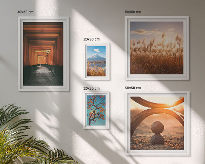 Decorațiune de perete set tablouri Peisajele zen liniștite ale naturii