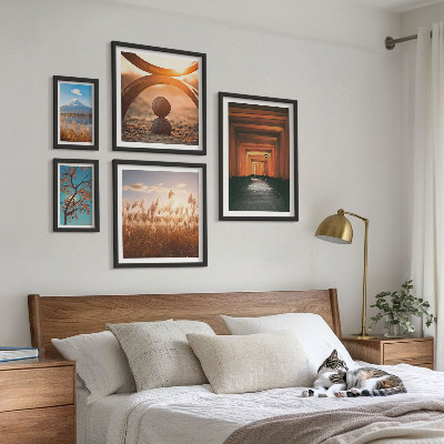 Decorațiune de perete set tablouri Peisajele zen liniștite ale naturii