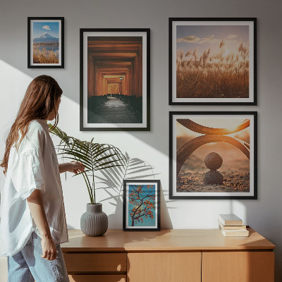 Decorațiune de perete set tablouri Peisajele zen liniștite ale naturii