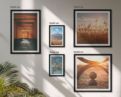 Decorațiune de perete set tablouri Peisajele zen liniștite ale naturii
