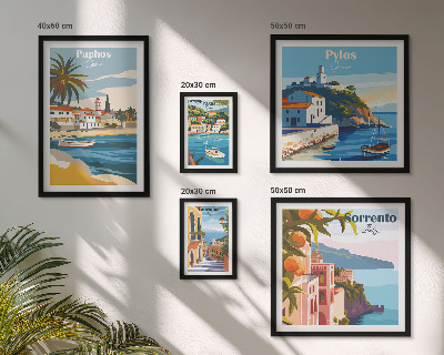 Polyptic înrămat Peisaje marine ale orașelor europene
