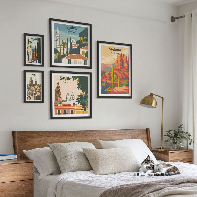 Decorațiune de perete set tablouri Peisaje turistice ale lumii