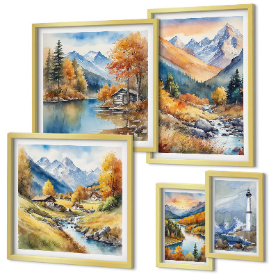 Polyptic înrămat Farul râurilor de munte