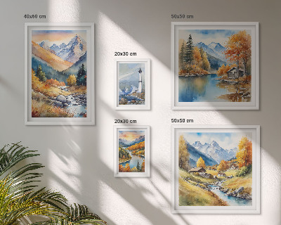 Polyptic înrămat Farul râurilor de munte