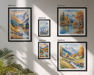 Polyptic înrămat Farul râurilor de munte