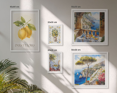 Decorațiune de perete set tablouri Accente de citrice în stil mediteranean