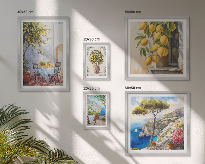 Decorațiune de perete set tablouri Inspirații citrice soare