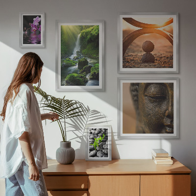 Decorațiune de perete set tablouri Armonia naturii minimaliste