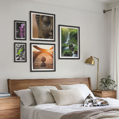 Decorațiune de perete set tablouri Armonia naturii minimaliste