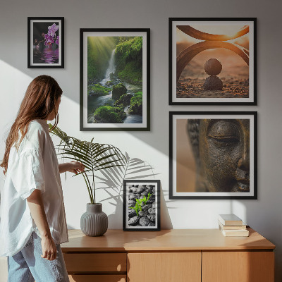 Decorațiune de perete set tablouri Armonia naturii minimaliste