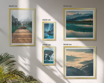 Decorațiune de perete set tablouri Peisaje cascade munți